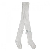 Pex Pex Silver Tights With Bow Detail