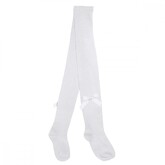 Pex Pex White Tights With Bow Detai