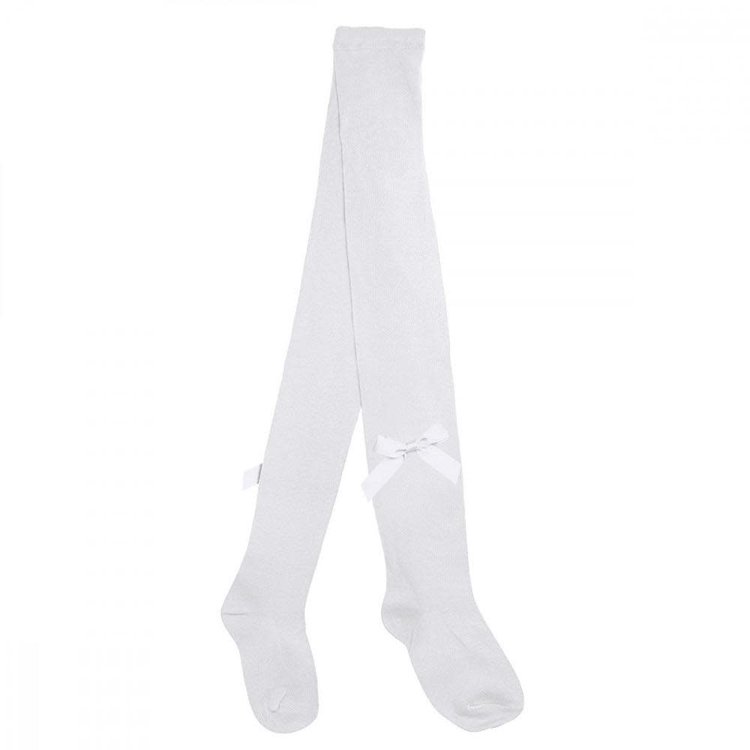 Pex Pex White Tights With Bow Detai