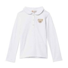 Steiff Girls White Polo Shirt