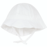 Absorba White Sun Hat with Bow