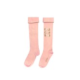 LeChic LeChic Pink Knee-high Sock With gold Bows