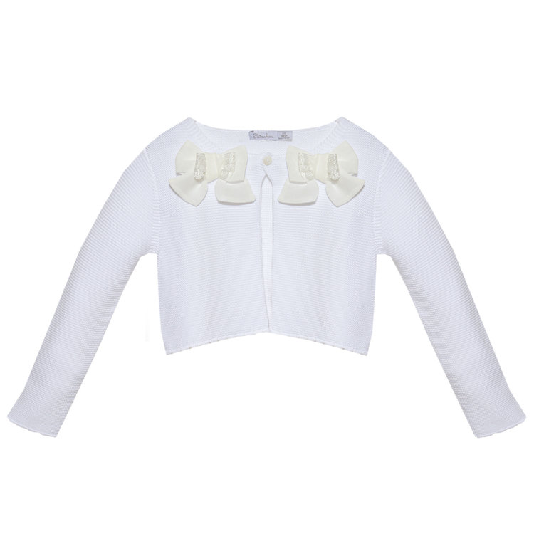 Patachou Patachou Girls 201 White Cardy - AGE 6