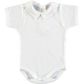 Babidu Babidu 1184 White Body With Polo Collar - 9 MONTHS
