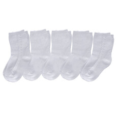 Pex 5pk Socks - White