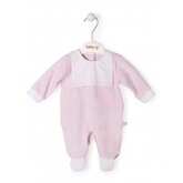 Baby Gi Baby Gi Pink Babygrow with Bib -  NEWBORN