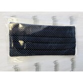 Face Mask navy dot - Children Age 4 -10