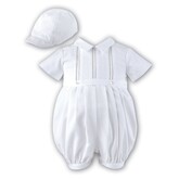 Sarah Louise Sarah louise 2209 white romper and Hat