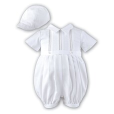 Sarah Louise Sarah louise 2209 white romper and Hat
