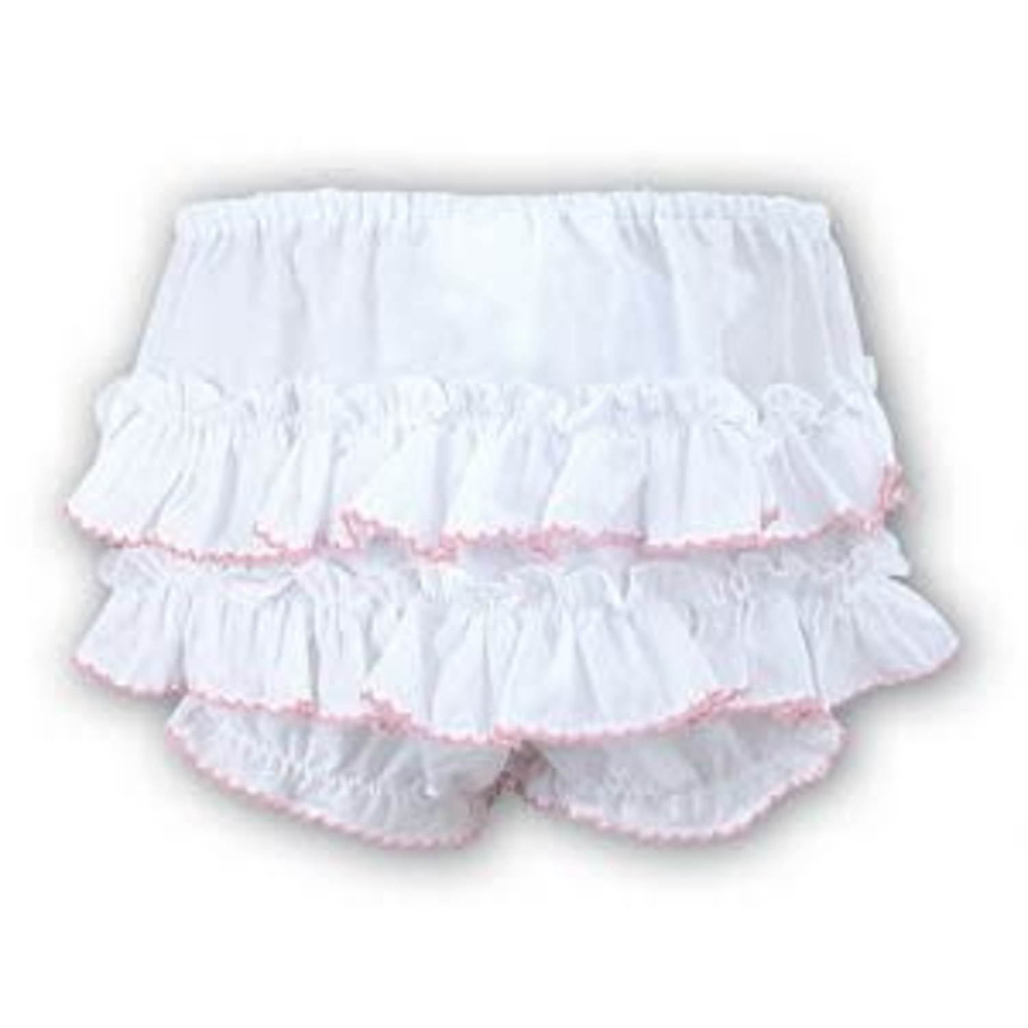 Sarah Louise Sarah louise Frilly Pants with Pink Trim - Bubbles  Childrenswear