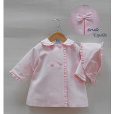 Sardon Sardon 020AB-11 Pink Quited Winter Coat & Hat