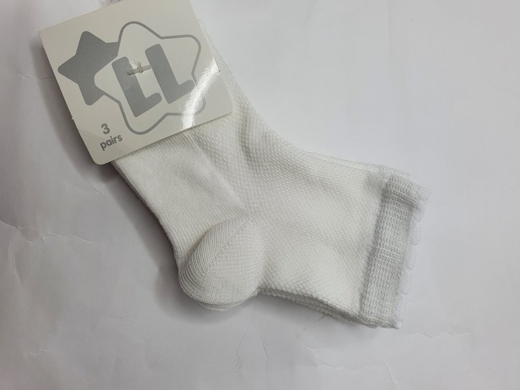 Little Lads Little Lads Mesh 3 Pack Socks