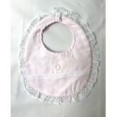 Patachou pink Lace Trim Bib