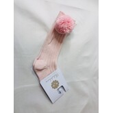 Patachou Patachou Pink Pom Pom Socks