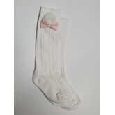 DAGA Daga White Sock with Pink Bow - AGE 5-8