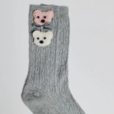 DAGA Daga Grey Sock with Teddy - MEDIUM (5-8Y)