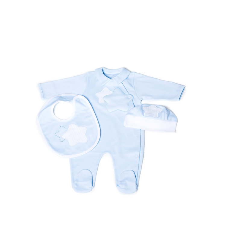 Little Lads & Ladies Double Star Pale Blue LL01