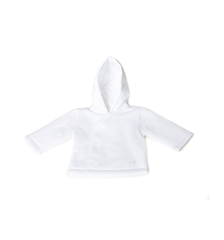 Little Lads & Ladies White Pram Jacket LL06