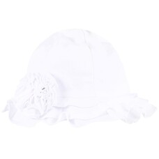 Sarah Louise Sarah Louise Ruffle Rose Summer Hat - 6-12M