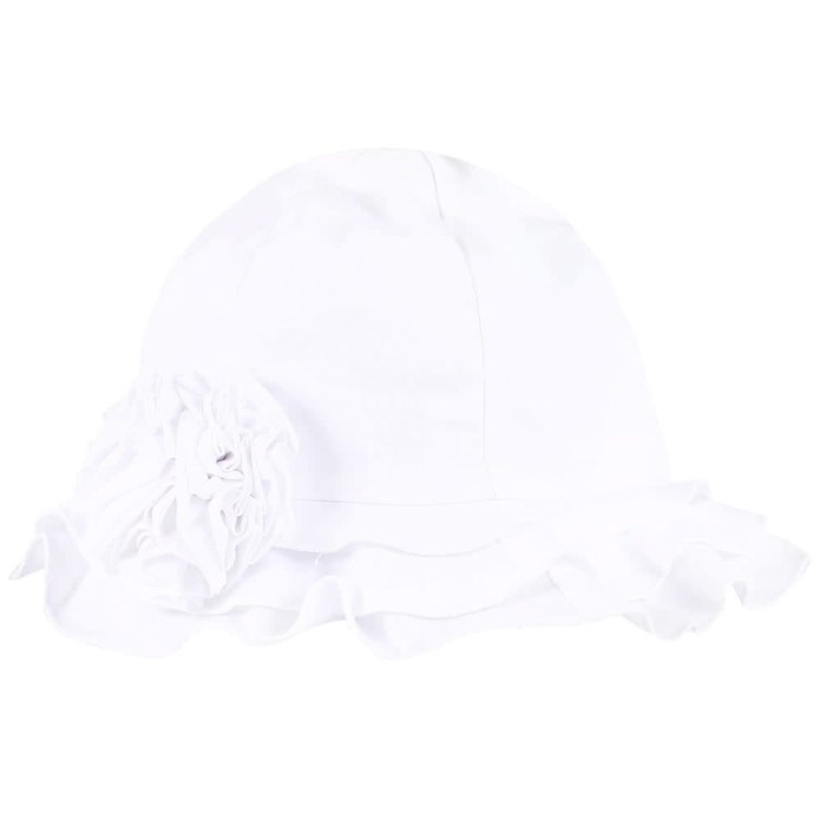 Sarah Louise Sarah Louise Ruffle Rose Summer Hat - 6-12M