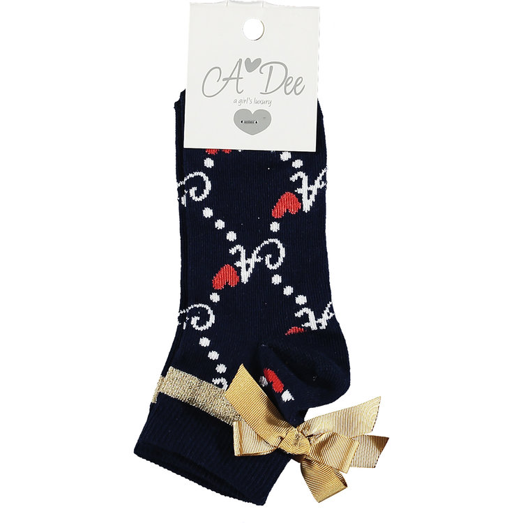 ADee Adee Madeline A Print Ankle Sock