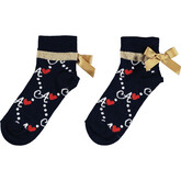 ADee Adee Madeline A Print Ankle Sock