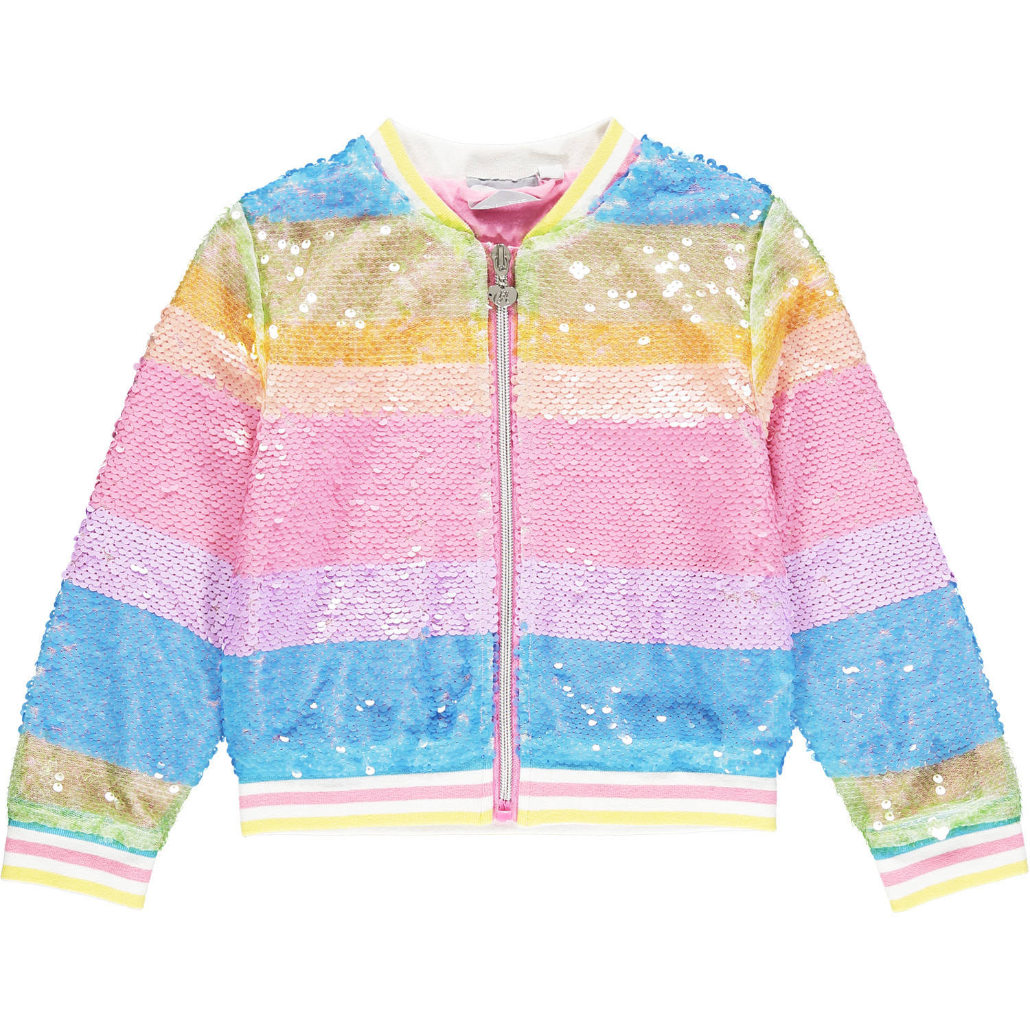sequin rainbow jacket