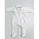 Babidu Babidu White Classic Babygrow 12340 SS21