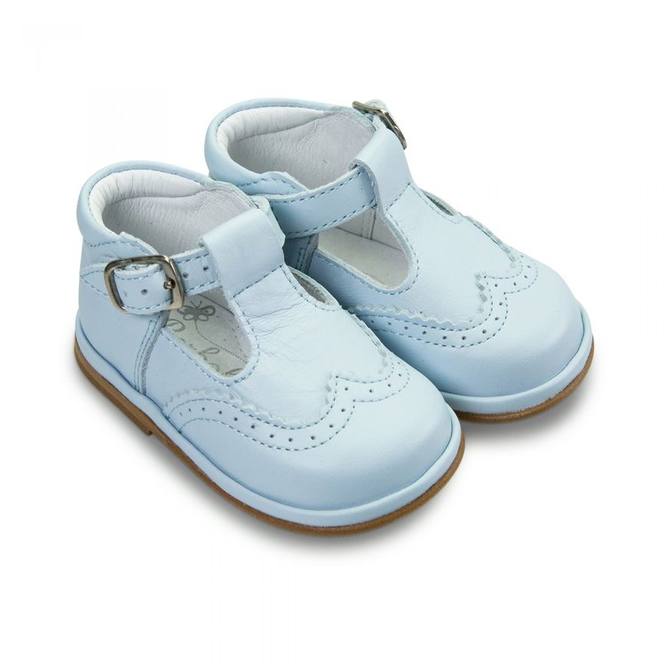 Borboleta Borboleta Ryan Blue Leather T-Bar Shoe 2113