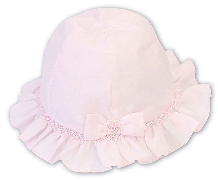 SARAH LOUISE Baby Pink Sun Hat - 003631P