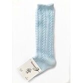 JC Socks JC Socks Blue Fine Knit Knee High Socks 31950