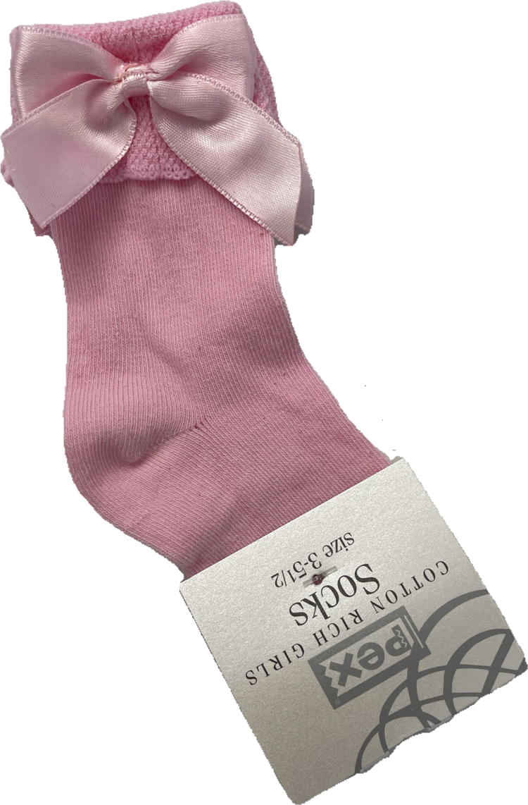 Pex Pex Sienna Pink Bow Sock