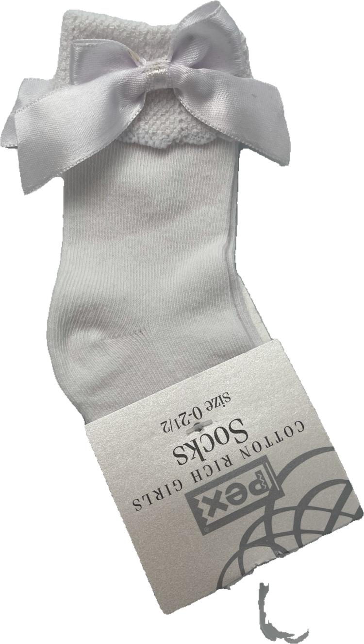 Pex Pex Sienna White Bow Sock