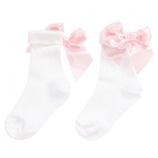 Pretty Originals Pretty Originals Pink Bow Ankle Sock