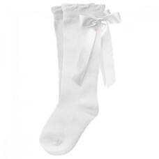 Pex Pex White Ribbon Knee High Sock