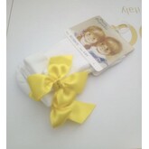 Pretty Originals Pretty Originals Yellow Bow Ankle Sock
