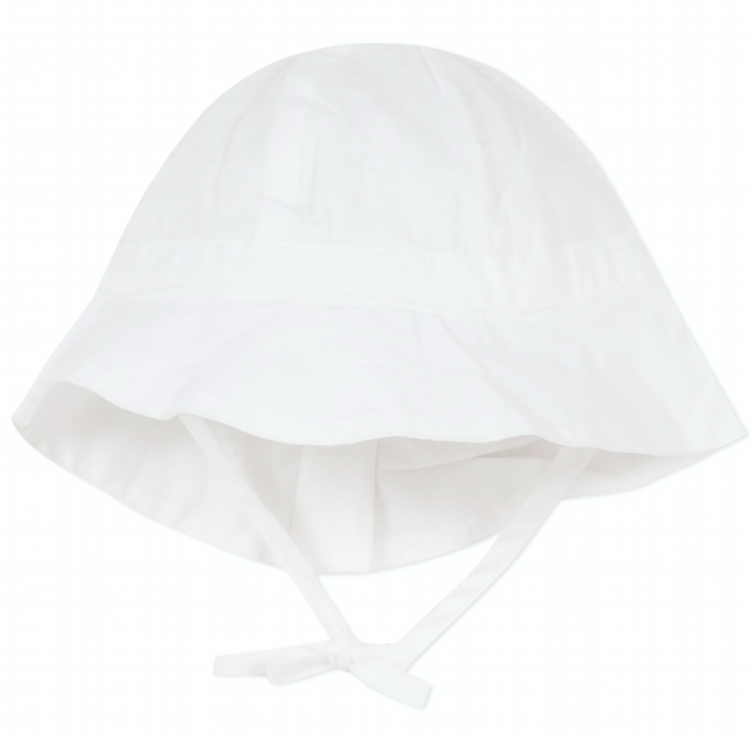 Absorba White Sun Hat with Bow