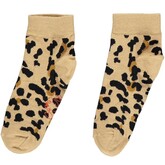ADee Tasha Leopard Print Ankle Sock