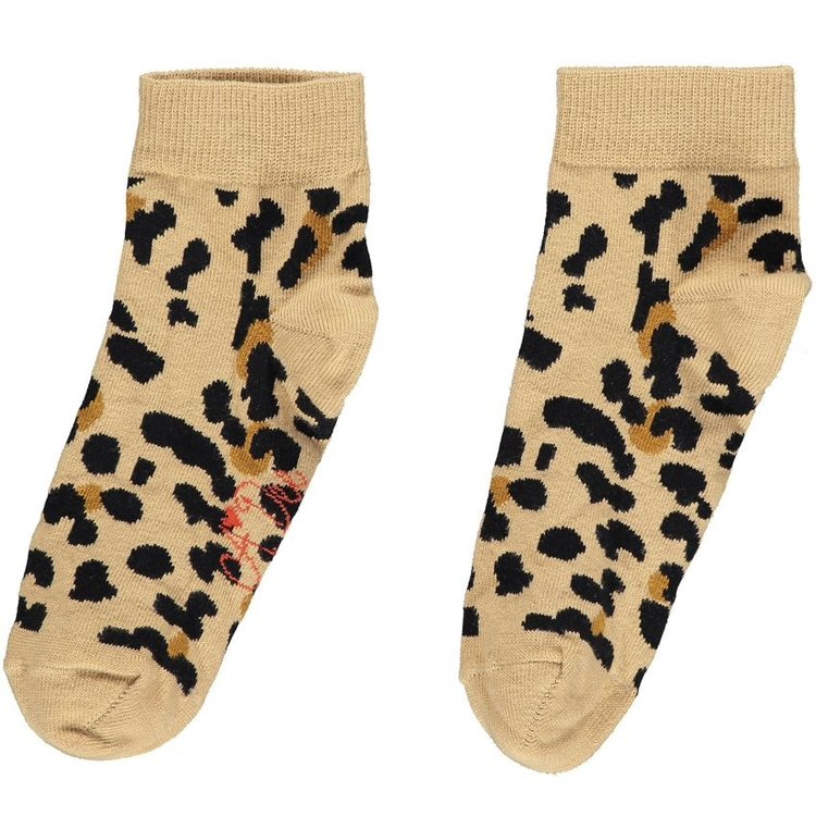ADee Tasha Leopard Print Ankle Sock