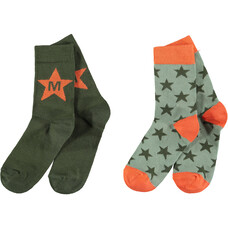 Mitch and Son Mitch & Son AW21 Milnpark 2 Pack Socks