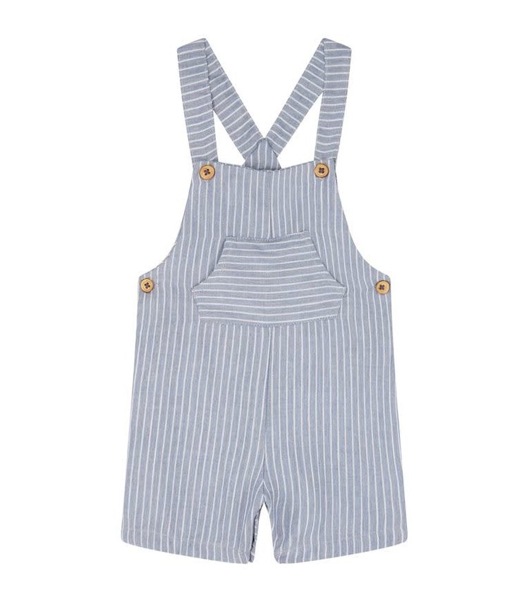 Absorba Boys Blue Linen Stripe Dungaree