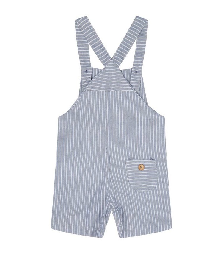 Absorba Boys Blue Linen Stripe Dungaree