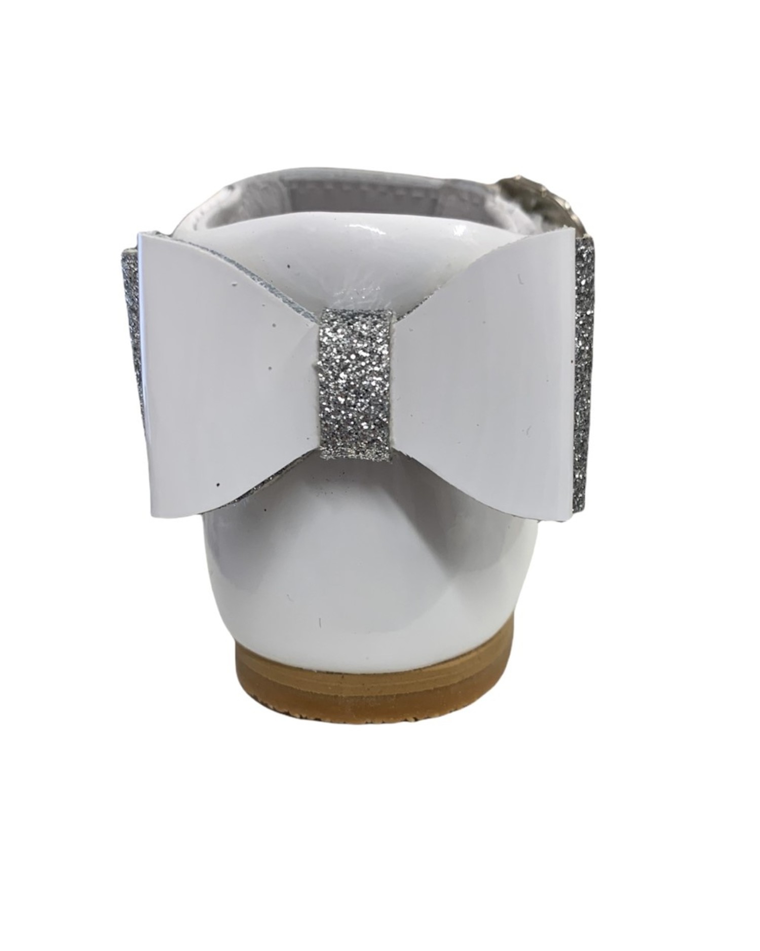 Chaussures Fille Sparkle Blanches Avec Étoile Scintillante Et Boucle Diamant - Taille UK2 (EU18)