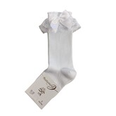 JC Socks JC Socks 56300 White Lace Frill Sock With Bow