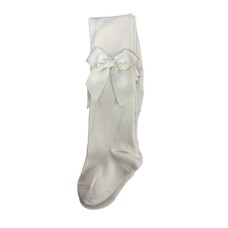 JC Socks JC 47300 Cream Double Bow Tight