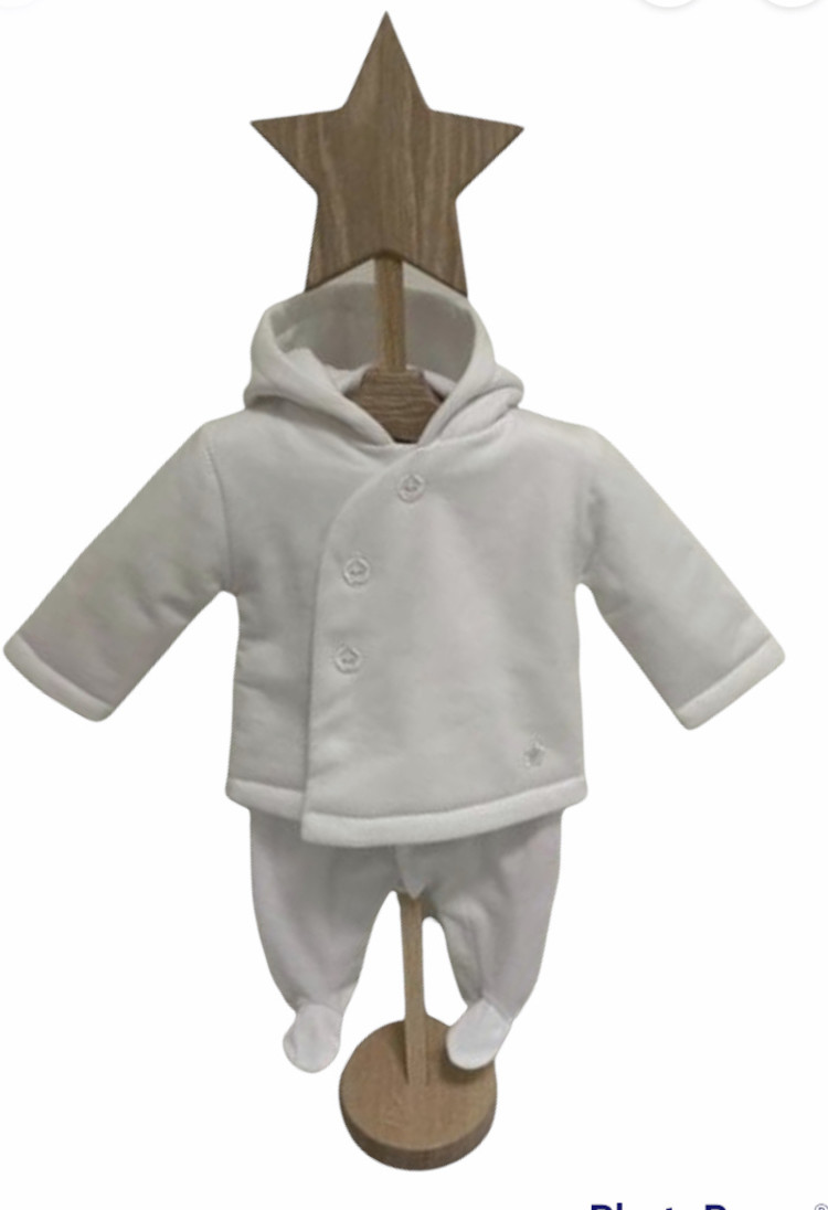 Little Lads & Ladies White Pram Jacket LL06