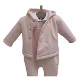 Little Lads & Ladies Pink Pram Jacket LL06