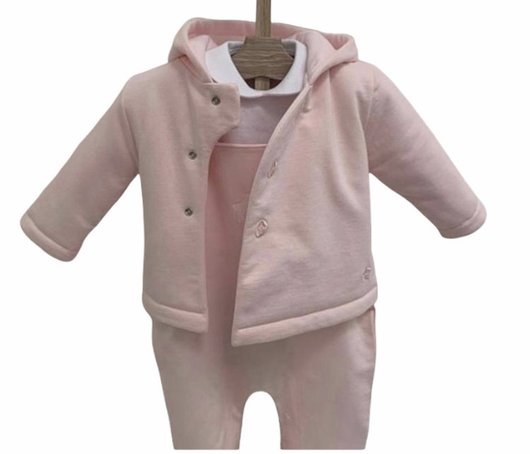 Little Lads & Ladies Pink Pram Jacket LL06