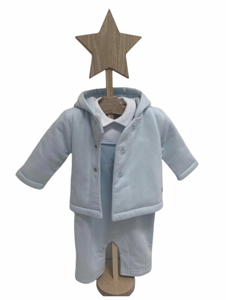 Little Lads & Ladies Blue Pram Jacket LL06