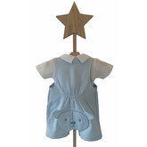 Little Lads & Ladies Little Lads & Ladies Blue Bear Bum Dungaree Set LL08